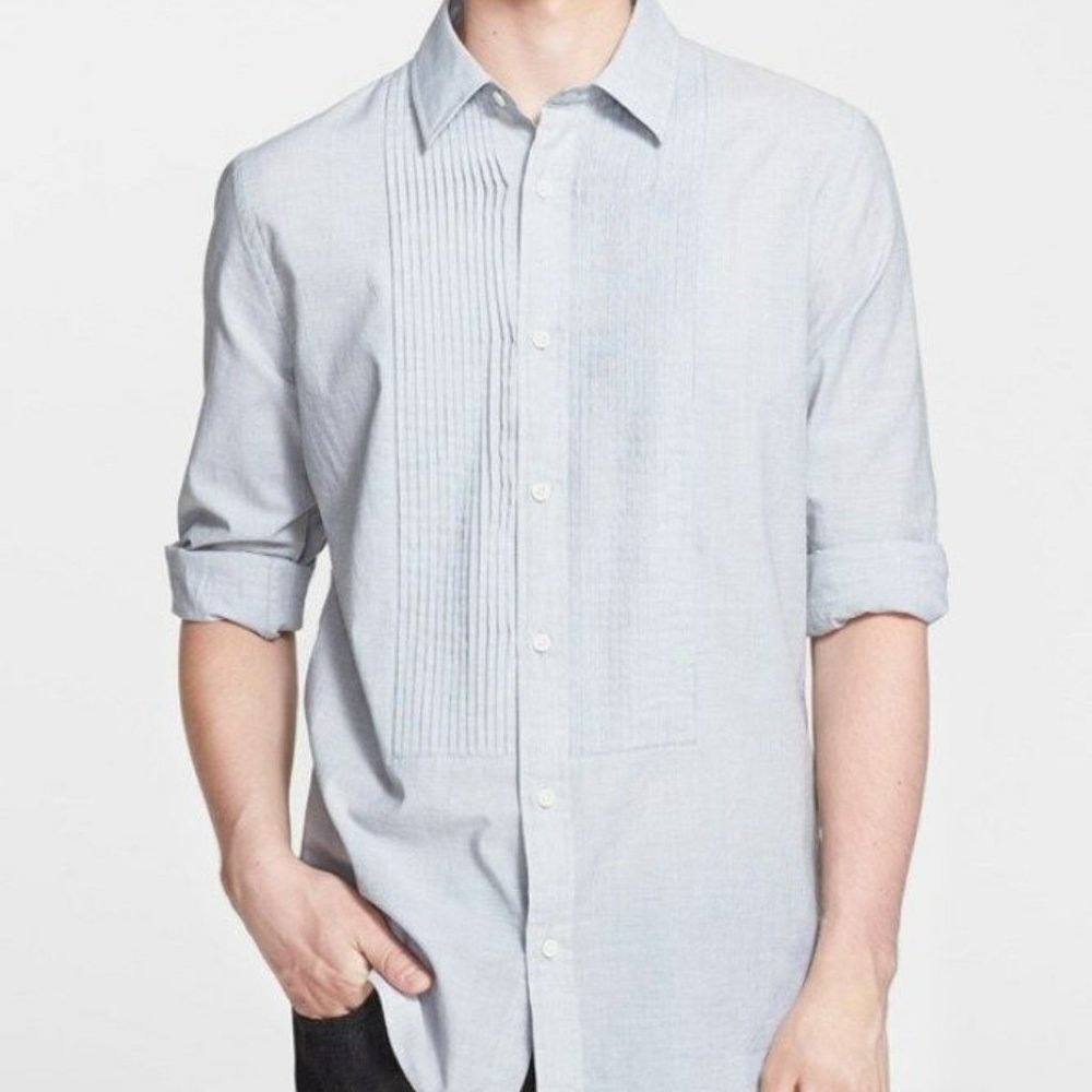 JACK SPADE Graham TUXEDO Dress SHIRT Pleated